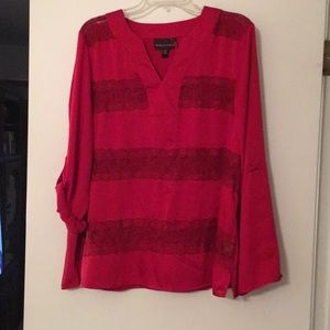 Dana Buckman top. Red. XL